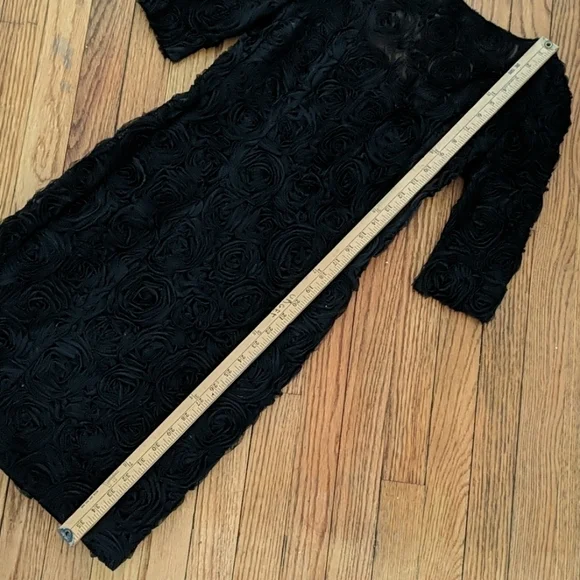 Rachel Roy black floral lace open back dress - Picture 6 of 8